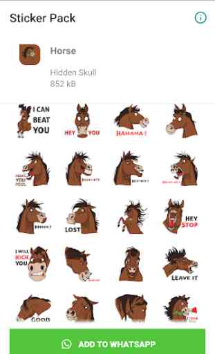 Horse Emoji for WAStickerApps 2