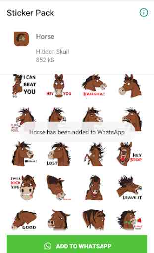 Horse Emoji for WAStickerApps 4
