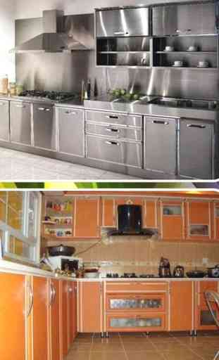 idées de design d'armoires de cuisine en aluminium 2