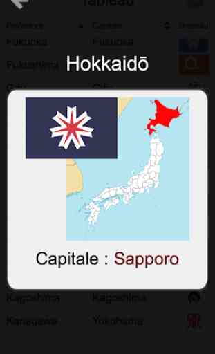 Les Préfectures du Japon - Les cartes et capitales 1