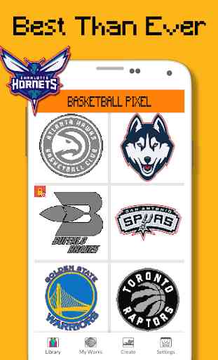 Logo de l'équipe de basketball couleur par numéro 4
