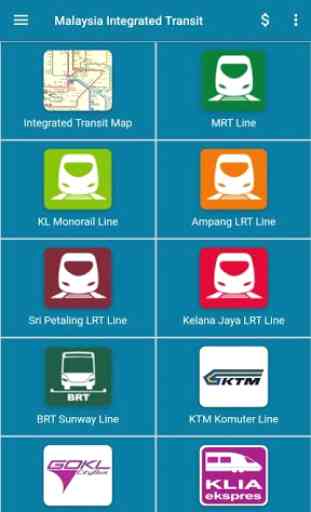 Malaysia LRT, MRT, Monorail, KTM, BRT, GO KL, KLIA 1