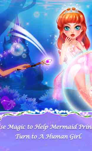 Mermaid Princess Love Story Dress Up & Salon Game 1