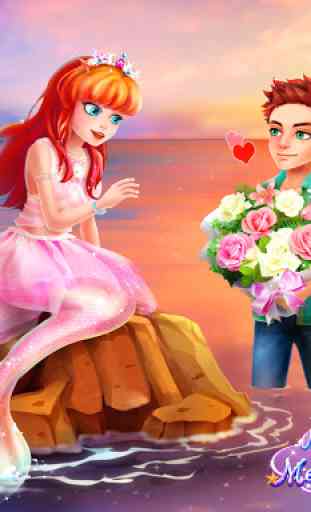 Mermaid Princess Love Story Dress Up & Salon Game 2