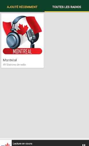 Stations de Radio Montréal - Canada 4