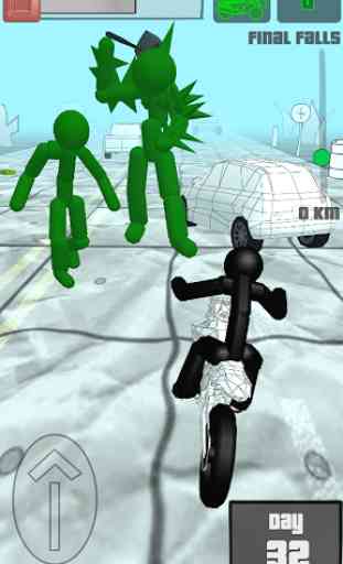 Stickman Zombie: Motorcycle Racing 2