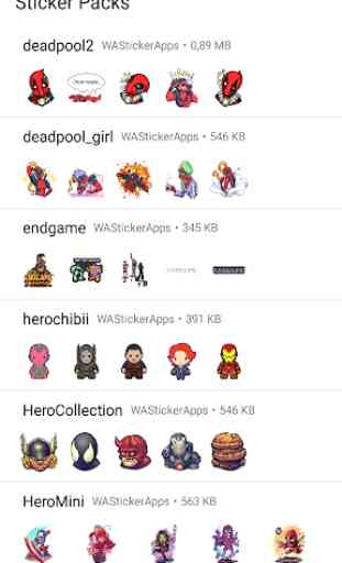 SuperHero Sticker WhatsApp - Hero WAStickerApps 2