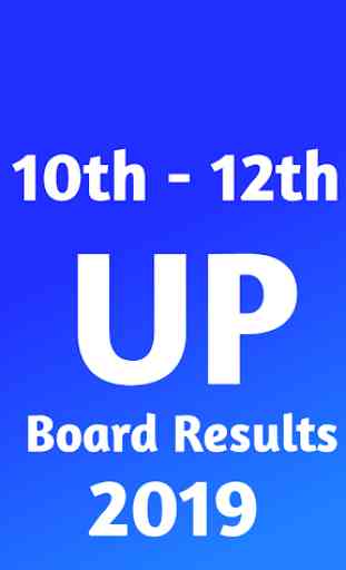 UP Board 10th & 12th Results 2019 1
