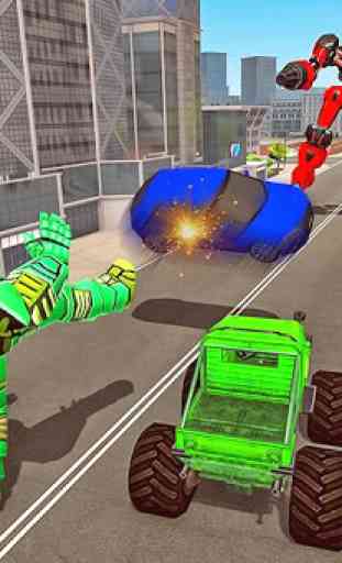 US Army Monster Truck Transform Robot Games 3