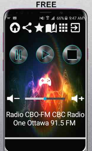 CA Radio CBO-FM CBC Radio One Ottawa 91.5 FM App R 1