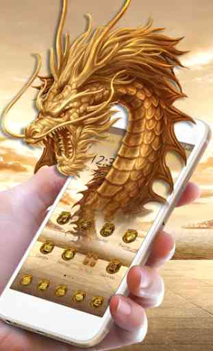3D Golden Dragon 1