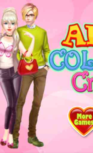Anne College Crush - Dress up games for girls 1