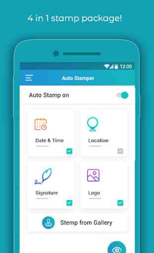 Auto Stamp :Timestamp & Logo Camera App for Photos 2