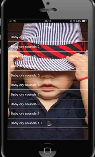 Bébé pleure des sons 4