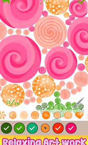 Candy Art: Paint by Number, Sweets Coloring Book 4