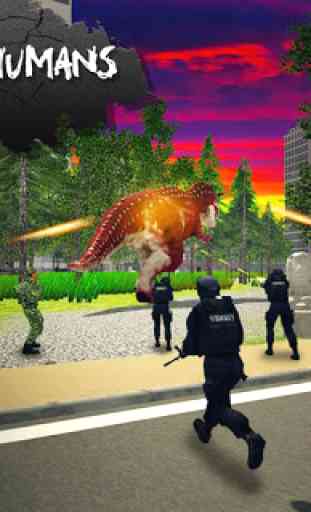 City Dino Attack: dinosaures jurassiques 3
