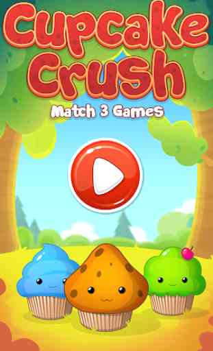 Cupcake crush: match 3 jeux 1