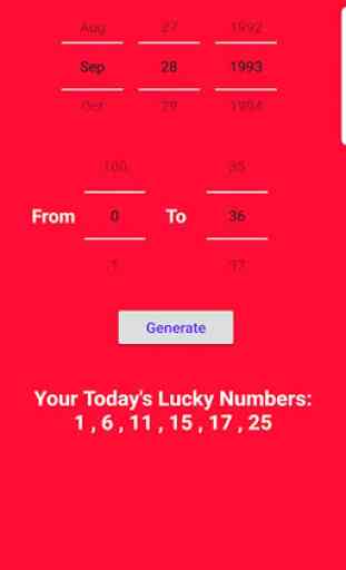 Daily Lucky Numbers Generator 1