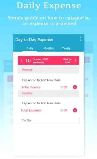 Day to Day Expenses : Daily Expenses 1