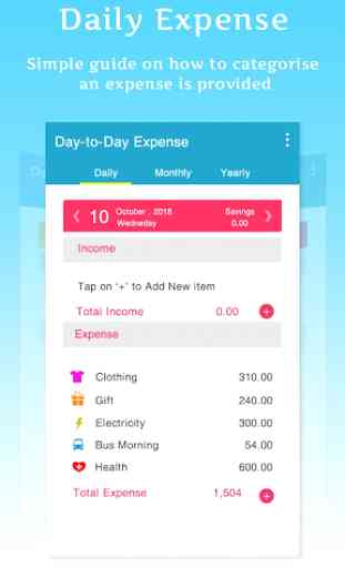 Day to Day Expenses : Daily Expenses 2