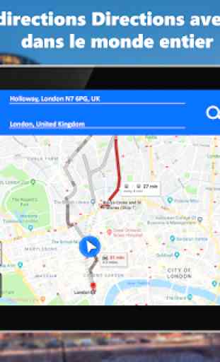 GPS Navigation vocale, Street View & Carte de la 3