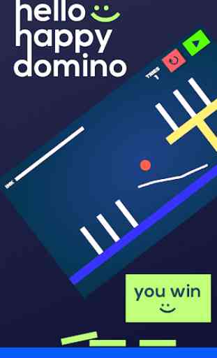 Hello Happy Domino - Draw & drop - physics dynamic 2