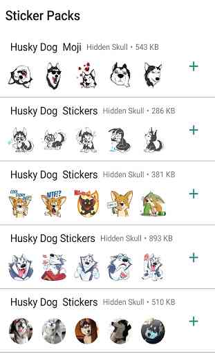 Hushky Dog Sticker for WhatsApp 1