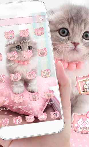 Mignon minou chat theme Cute Kitty Cat 2