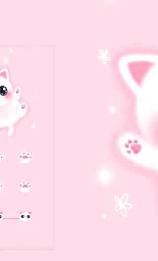 Pink Kitty Theme – AppLock 4