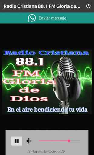 Radio Cristiana 88.1 FM Gloria de Dios 1