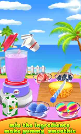 Rainbow Smoothie Maker & Icecream Milkshake 3