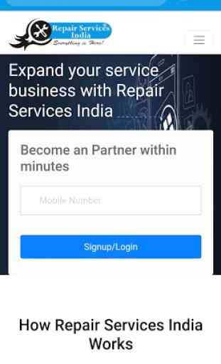 Repair Services India Partner App 3