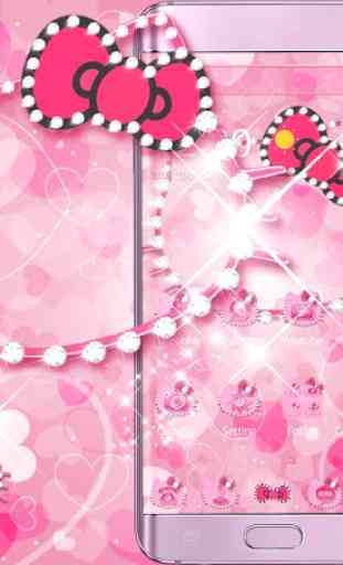 Rose minou diamant theme Pink Kitty Diamond 1