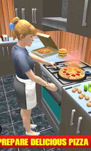 Simulateur de fille: Livraison de pizzas amusement 3