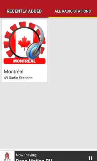 Stations de Radio Montréal - Canada 4