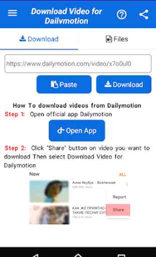Télécharger la vidéo de Dailymotion 1