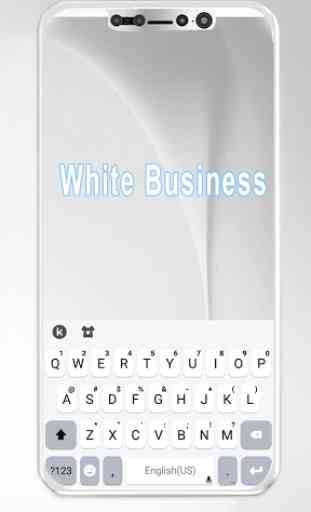 Thème de clavier Classic Business White 1
