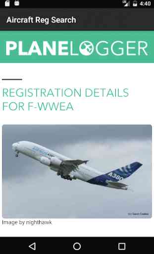 Aircraft Registration Search 3