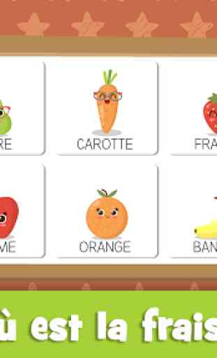 Apprendre les fruits et légumes jeux pour enfants 3