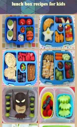 boîtes à lunch recettes pour les enfants 2