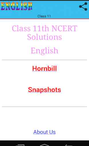 Class 11 English Solutions 1