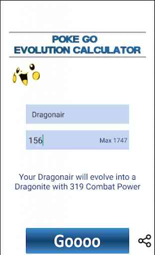 Evo Calculator for Pokemon Go 3