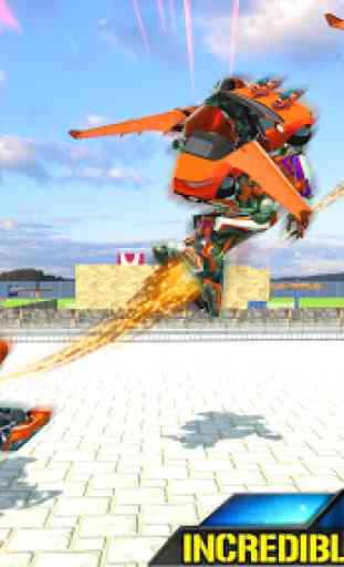 Flying Jetpack Car Robot Transform - Robot Games 1
