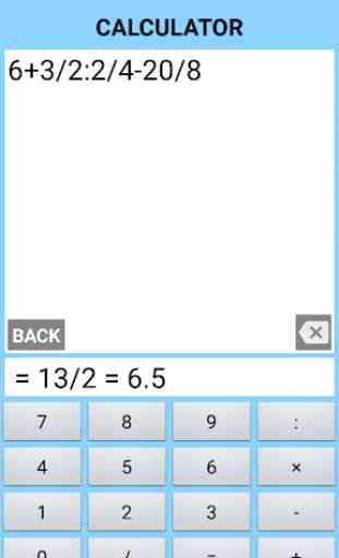 Fraction Calculator - Converter - Common Factor 2