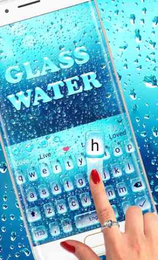 Glass Water Keyboard Theme 2
