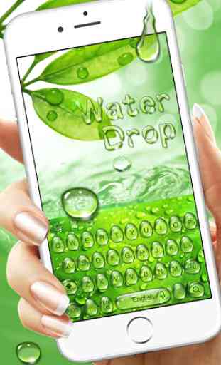 Green Water Drop Keyboard 1