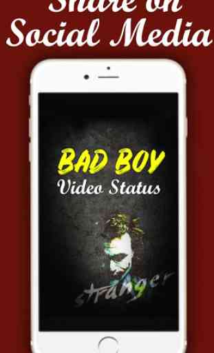 Latest Bad Boy Video Status: New Video Status 1