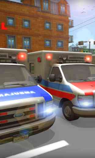 Mission de sauvetage 3D de l'hôpital des ambulance 3