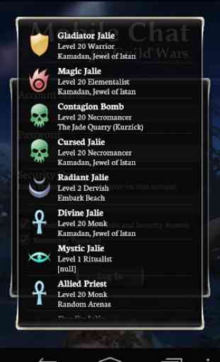 Mobile Chat for Guild Wars 3