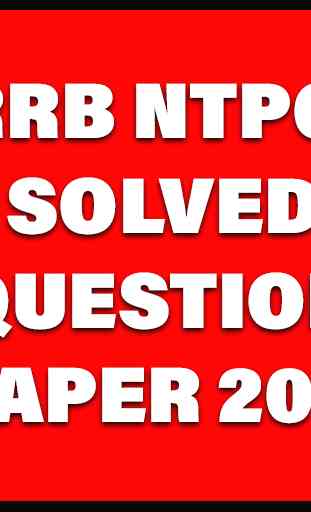 RRB NTPC SOLVED QUESTION PAPER 2019 3